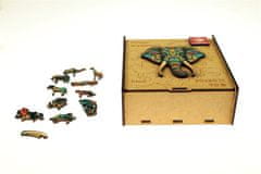 PANTA PLAST Puzzle "Elephant", dřevěné, A4, 90 ks, 0422-0004-01