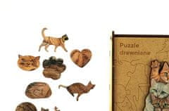 PANTA PLAST Puzzle "Cat`s family", dřevěné, A4, 90 ks, 0422-0004-03