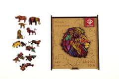PANTA PLAST Puzzle "Mosaic Lion", dřevěné, A4, 90 ks, 0422-0004-04