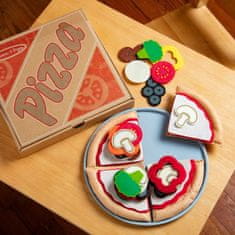 Melissa & Doug Plstěná pizza s přílohami v kartonové krabičce