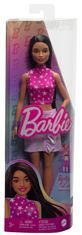 Mattel Barbie Modelka - lesklá sukně a růžový top s hvězdami FBR37