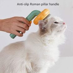 Netscroll Kartáč pro domácí zvířata s tlačítkem pro snadné očištění, PumpkinComb