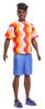 Mattel Barbie Model Ken - červeno-oranžové tričko DWK44