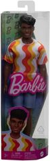 Mattel Barbie Model Ken - červeno-oranžové tričko DWK44