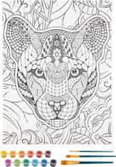 Grafix Malování podle čísel: Tygr, plátno na rámu 30x40cm