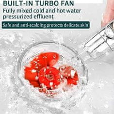 Netscroll Rukojeť sprchy s nízkou spotřebou vody a masážní tryskou, PropellerShower