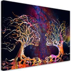 shumee Obraz na plátně, Pár stromů abstrakce polibek - 60x40