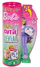 Mattel Barbie Cutie Reveal Barbie v kostýmu - zajíček ve fialovém kostýmu koaly HRK22