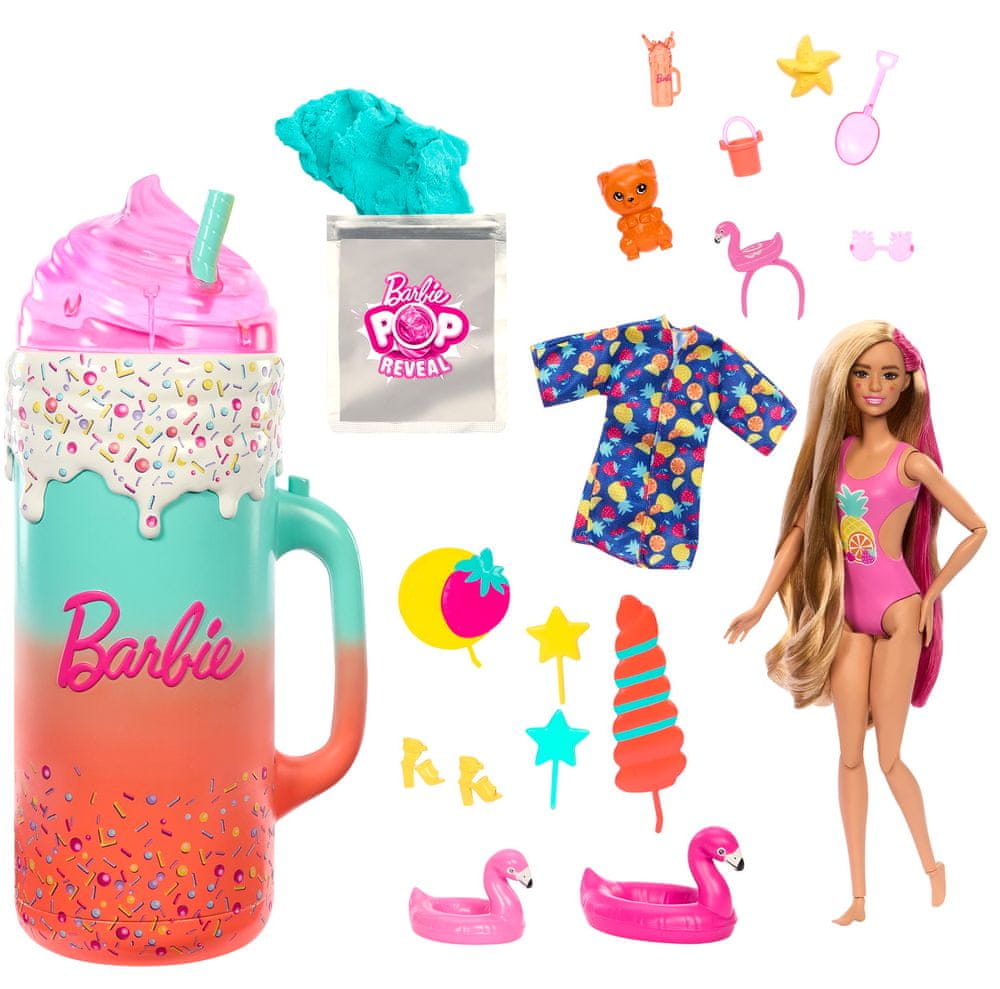 Levně Mattel Barbie Pop Reveal deluxe šťavnaté ovoce - tropické smoothie HRK57