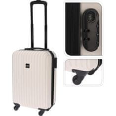 EXCELLENT Cestovní kufr KO-FB5000350 na kolečkách 28 l bílá