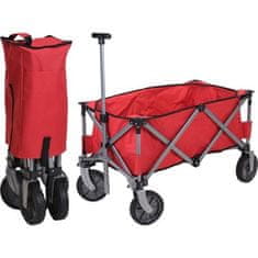 ProGarden Plážový vozík KO-DG9000400 skládací 75 cm červená
