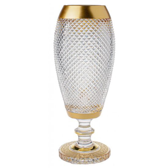 Royal Crystal Váza Golden Empire, čirý křišťál, výška 380 mm