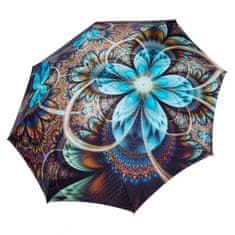 Doppler Elegance Boheme Bloom- dámský luxusní deštník s potiskem modrého květu