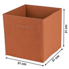 DOCHTMANN Box do kallaxu, úložný box textilní, oranžový 31x31x31cm