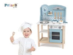 Viga Dětská dřevěná kuchyňka modrá