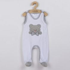 NEW BABY Luxusní kojenecké dupačky Honey Bear s 3D aplikací, vel. 68 (4-6m) Bílá