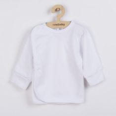 NEW BABY Kojenecká košilka s bočním zapínáním bílá 56 (0-3m) Bílá