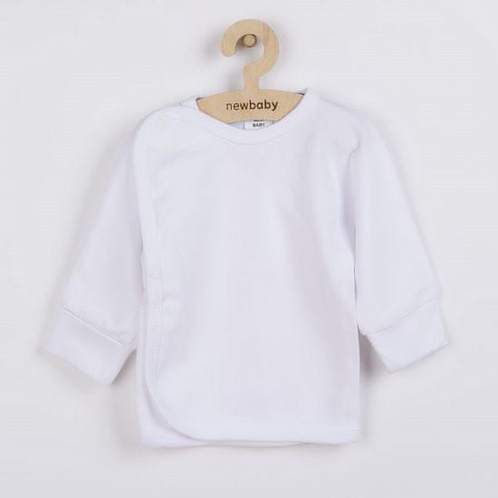 NEW BABY Kojenecká košilka s bočním zapínáním bílá