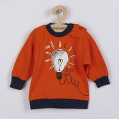 NEW BABY Kojenecké bavlněné tričko skvělý nápad, vel. 86 (12-18m) Oranžová