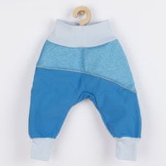 NEW BABY Softshellové kojenecké kalhoty modré, vel. 92 (18-24m) Modrá