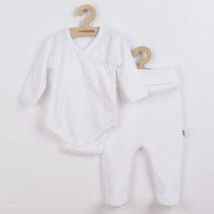 NEW BABY 2-dílná kojenecká souprava Practical bílá kluk, vel. 68 (4-6m) Bílá