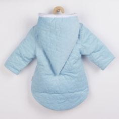 NICOL Zimní kojenecký kabátek s čepičkou Nicol Kids Winter modrý, vel. 56 (0-3m) Modrá