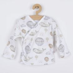 NICOL Kojenecká bavlněná košilka Miki 68 (4-6m) Hnědá