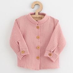 NEW BABY Kojenecká mušelínová košile Soft dress růžová 74 (6-9m) Růžová