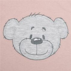 NEW BABY Kojenecké bavlněné body s krátkým rukávem BrumBrum old pink grey, vel. 68 (4-6m) Růžová