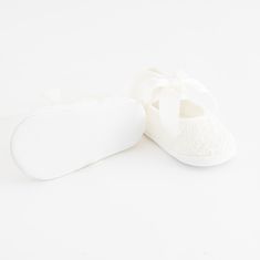 NEW BABY Kojenecké krajkové capáčky béžová 10,5 0-3 m Béžová