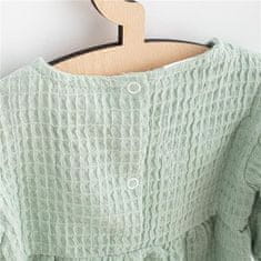 NEW BABY Kojenecké mušelínové šaty Comfort clothes šalvějová 74 (6-9m) Zelená