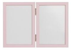 Mamitati Dvojitý rámeček s modelínou pro otisk ručičky nebo nožičky, růžový