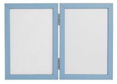 Mamitati Dvojitý rámeček s modelínou pro otisk ručičky nebo nožičky, modrý