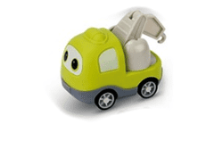 Tulimi Stavební mini autíčko na setrvačník - zelené