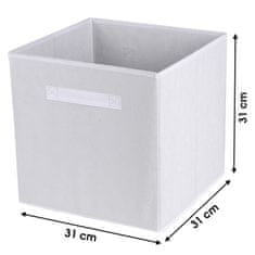 DOCHTMANN Box do kallaxu, úložný box textilní, bílý 31x31x31cm