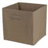 Box do kallaxu, úložný box textilní, hnědý 31x31x31cm