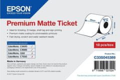Epson ColorWorks role pro pokladní tiskárny, Premium Matte Ticket, 80mmx50m (C33S045389)