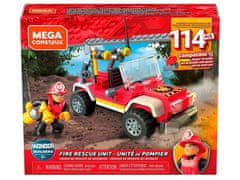 Mega Construx Mega Construx Hasičské vozidlo + figurka hasiče 114 dílků.
