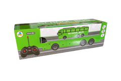 INTEREST Městský autobus na dálkové ovládání + světelné efekty 32cm - Zelený..