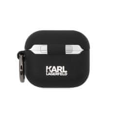 Karl Lagerfeld Choupette NFT silikonové pouzdro pro AirPods 3 Černá
