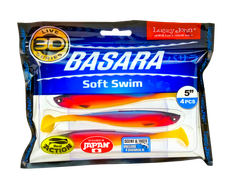 LUCKY JOHN 3D Basara Soft Swim 5" barva PG10 - 4ks