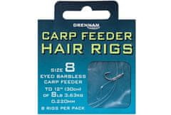 Drennan návazce Carp Feeder Hair Rigs Barbless 10 / 7lb