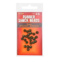 E.S.P ESP gumové korálky Rubber Shock Beads Weedy Green 5mm
