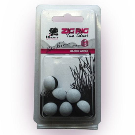 Lk Baits ZIG RIG Pop–Up 14 mm – Black/White