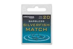 Drennan háčky bez protihrotu Silverfish Match Barbless vel. 22