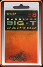 E.S.P ESP háčky bez protihrotu Big-T Raptor Barbless vel. 4