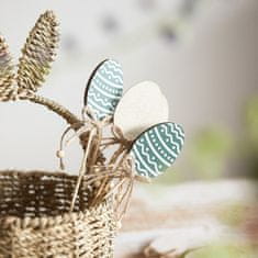 Homla Velikonoční dekorace | TURI | dřevěná vajíčka na špejli | 6 ks | 885971 Homla