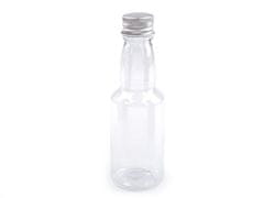 Plastová lahvička se šroubovacím víčkem - transparent