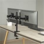 Držák monitoru Brateck LDT66-CO24 stolní pro 2 monitory, černý
