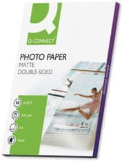 Q-Connect Fotopapír - A4, oboustranný, 200 g/m2, matný, 50 ks